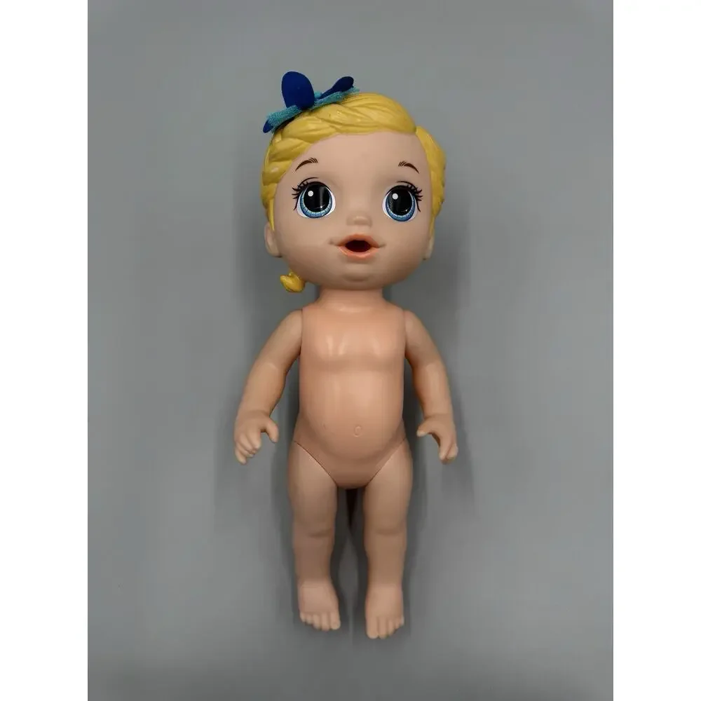 2017 Baby Alive Doll Blonde‎ Hair Blue Eyes Flower